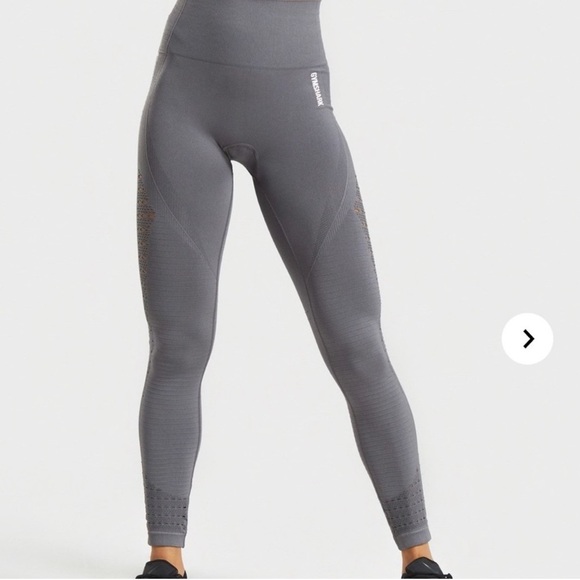 GYMSHARK Gray Seamless Leggings - Picture 2 of 6